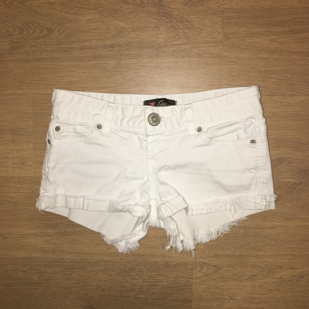 Guess white shorts